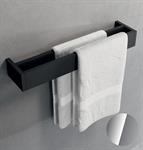 Double towel rail. 60 cm. SILVER