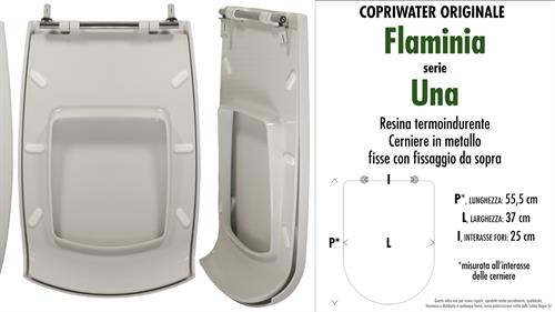 Abattant wc UNA/FLAMINIA modèle. Type ORIGINAL