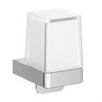 Wall-mounted soap dispenser with satined glass. Inox AISI 304. A88670