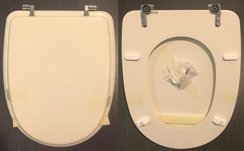 WC-Sitz MADE für wc ARETUSA/CESAME Modell. PERGAMON. Typ GEWIDMETER