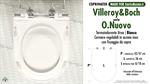 Abattant wc MADE pour O.NUOVO VILLEROY&BOCH modèle. SOFT CLOSE. Type COMPATIBLE