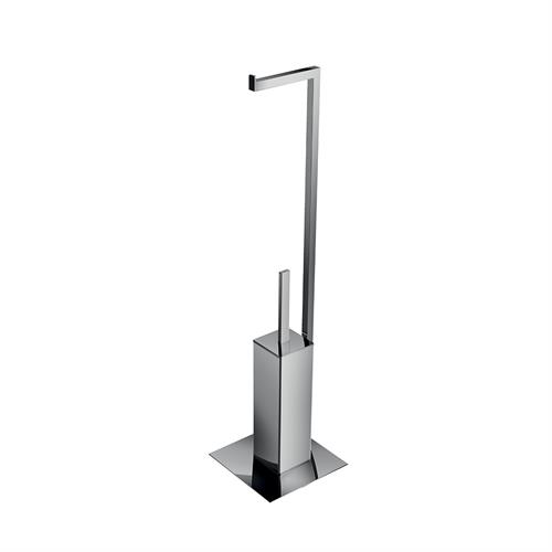 Stand with paper and toilet brush holder. A3386ACR
