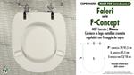 Abattant wc MADE pour F-CONCEPT FALERI modèle. Type COMPATIBILE. MDF laqué