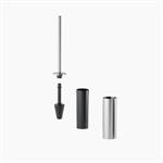 Wall mounted toilet brush holder. Brushed stainless steel. Inda. My Minilove