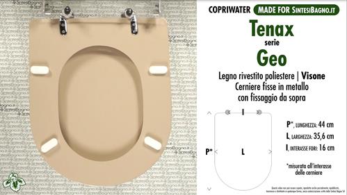 WC-Sitz MADE für wc GEO TENAX Modell. NERZ. Typ GEWIDMETER