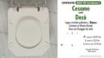 WC-Seat DECO'/CESAME Model. GOLD PLATED BRASS Hinges. WHITE. Type ORIGINAL