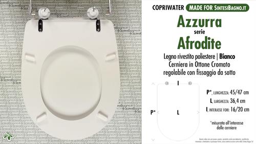 Abattant wc MADE pour AFRODITE/AZZURRA modèle. Type DÉDIÉ. Bois recouvert