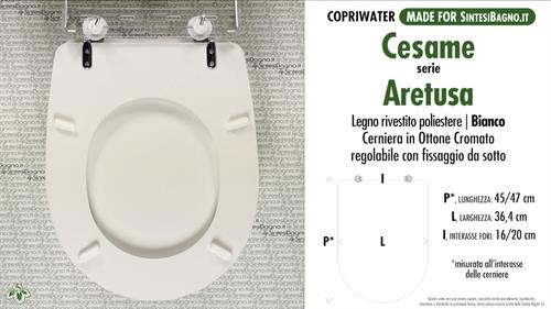 WC-Sitz MADE für wc ARETUSA/CESAME Modell. Typ GEWIDMETER