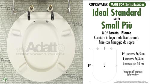 WC-Sitz MADE für wc SMALL PIU'/IDEAL STANDARD Modell. Typ KOMPATIBLE