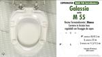 WC-Seat MADE for wc M2 55/GALASSIA model. Type DEDICATED. Thermosetting