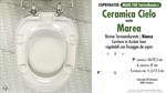 WC-Seat MADE for wc MAREA/CIELO model. Type DEDICATED. Thermosetting