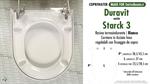 WC-Seat MADE for wc STARCK 3/DURAVIT model. Type DEDICATED. Thermosetting