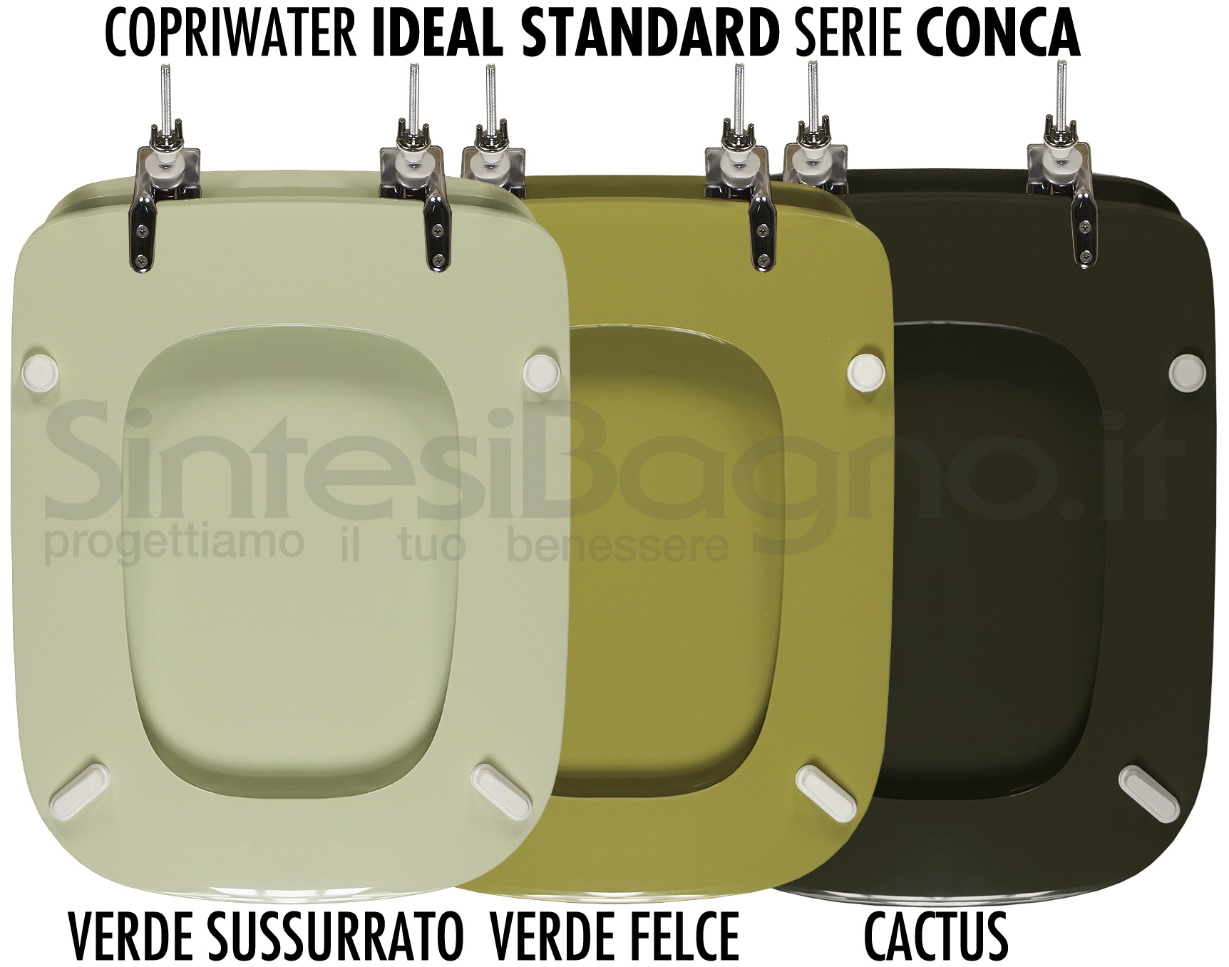 Copriwater Ideal Standard Conca il colore verde