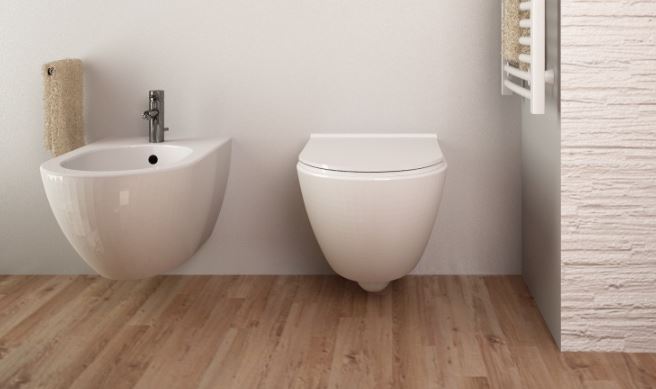 Wall-hung sanitary ware and their cover seats