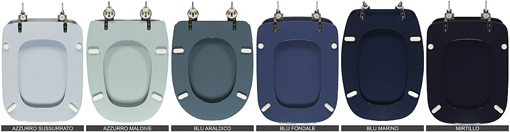 Céramique sanitaire bleue. Nous recherchons du bleu profond, du bleu héraldique, du bleu chuchoté, du bleu marine…