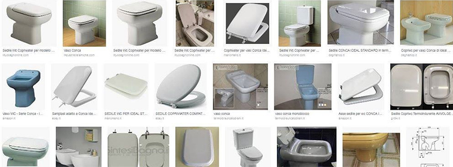 The CONCA toilet bowl and toilet seat and its ‘brothers’