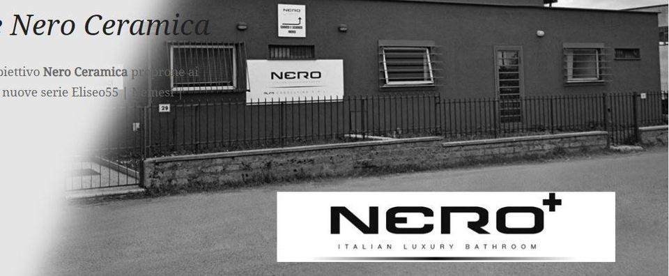 Nero Ceramica. Its successfully shaped sanitary wares made in Civita Castellana and their toilet seat covers