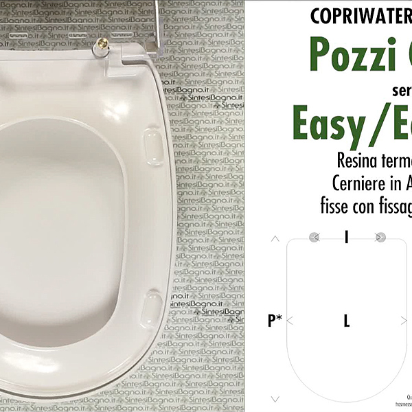 Come sostituire un copriwater modello EASY/EASY.02 POZZI GINORI