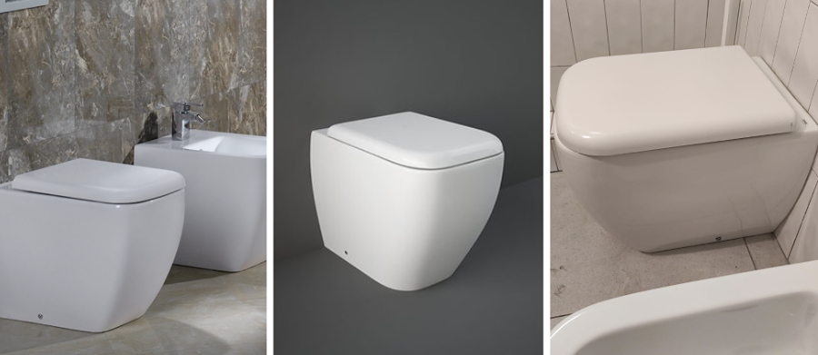 Replacement toilet seat for the RAK toilet bowls Metropolitan and Tonique models